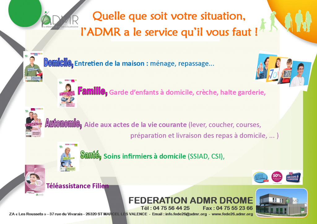 Fédération ADMR de la Drôme | ADMR de la Drôme